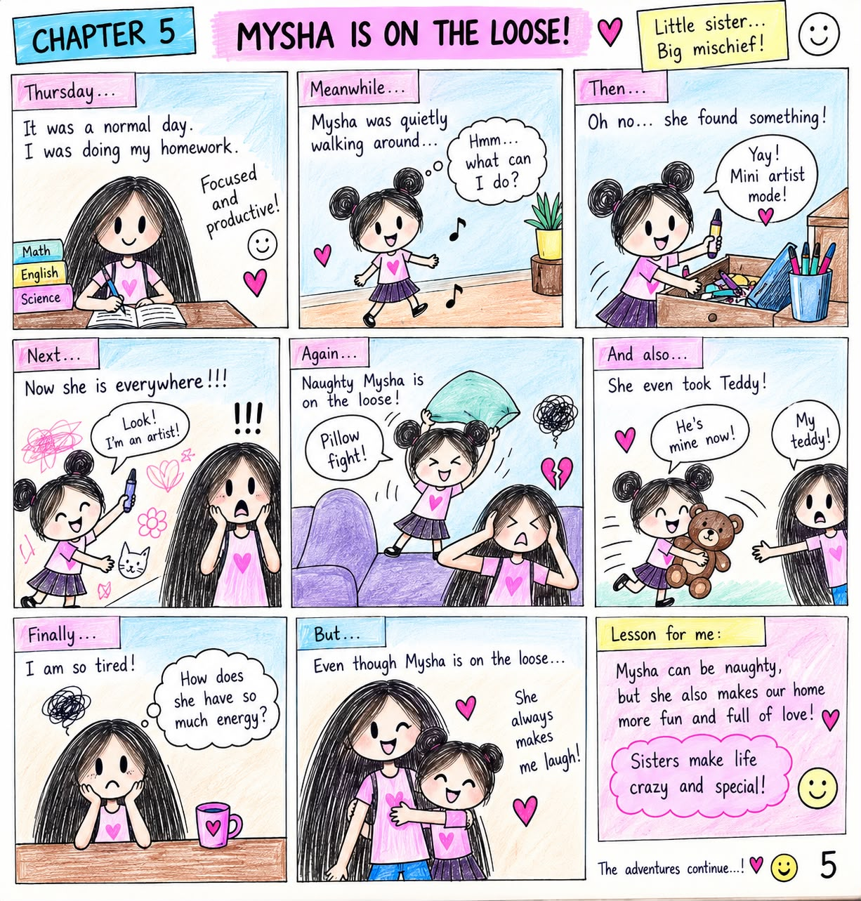 Chapter 5: MYSHA IS ON THE LOOSE!